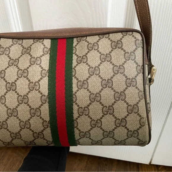 Gucci Beige and Brown GG Crossbody Bag - Picture 6 of 15